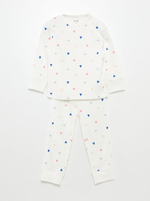 Pyjama van jersey met print - 2-delig - Kiabi