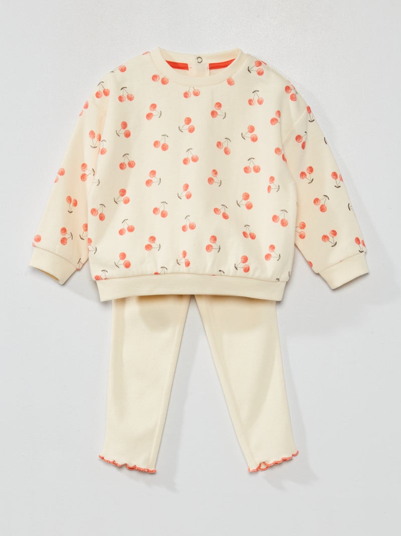 Pyjama van jersey WIT - Kiabi