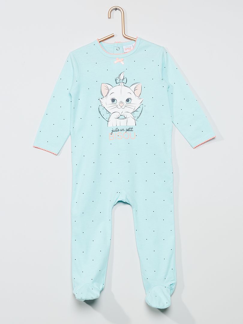 Pyjama van jerseystof 'Marie' WIT - Kiabi