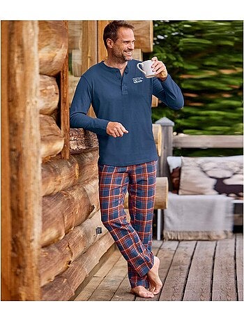 Pyjama van katoen en flanel - ATLAS FOR MEN