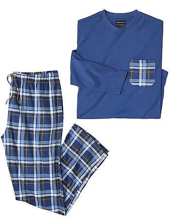 Pyjama van katoen in schotse stijl - atlas for men