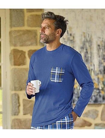 Pyjama van katoen in schotse stijl - atlas for men