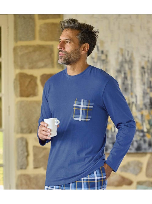 Pyjama van katoen in Schotse stijl - ATLAS FOR MEN - Kiabi Pyjama van katoen in Schotse stijl - ATLAS FOR MEN - Kiabi