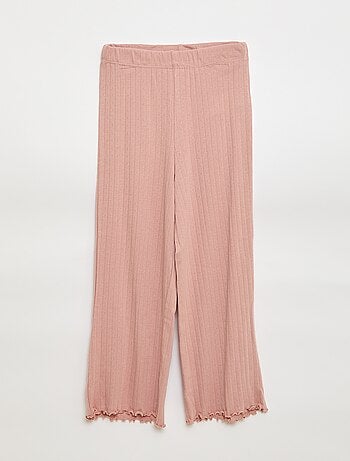 Pyjama van tricot met fijn ajourmotiefje - 2-delig