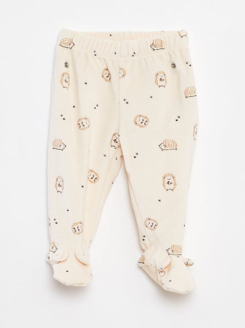 Pyjama van velours - 2-delig - Kiabi