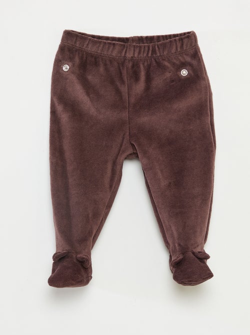 Pyjama van velours - 2-delig - Kiabi