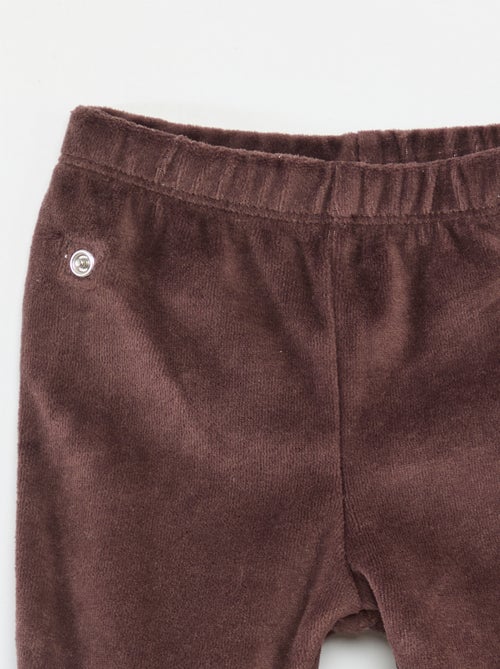 Pyjama van velours - 2-delig - Kiabi