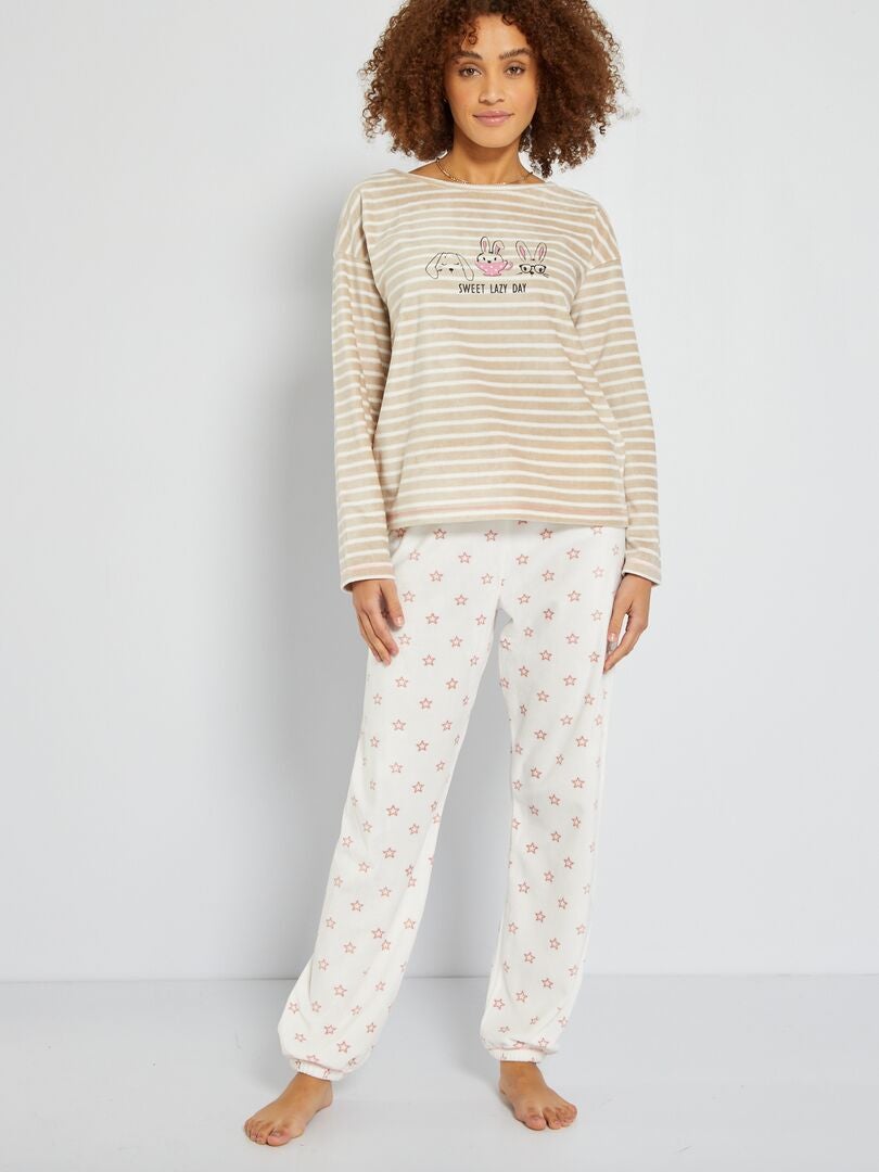 Sopesil dames lange geruite pyjama sets met lange mouwen, zachte nachtkleding winter tweedelige nachtkleding met zakken S-XXL, A-grijs, S