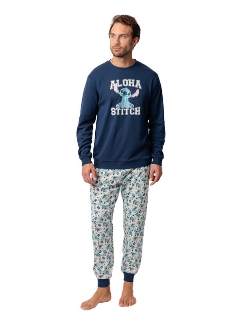 Pyjama velours pantalon top manches longues aloha stitch disney - Kiabi Pyjama velours pantalon top manches longues aloha stitch disney - Kiabi