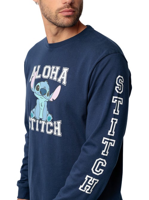 Pyjama velours pantalon top manches longues aloha stitch disney - Kiabi Pyjama velours pantalon top manches longues aloha stitch disney - Kiabi