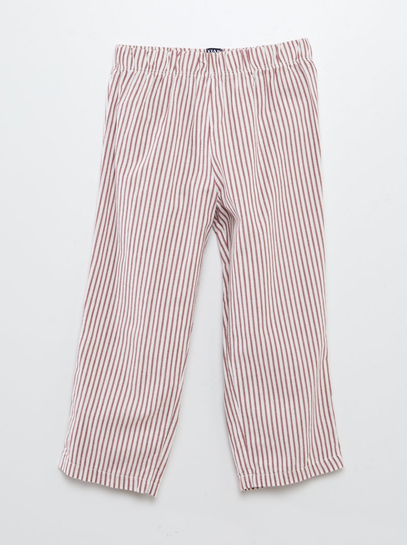 Pyjama vichy - 2 pièces ROUGE - Kiabi