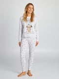 Pyjama 'Winnie' 'Disney' t-shirt + pantalon - 2 pièces Gris - Kiabi