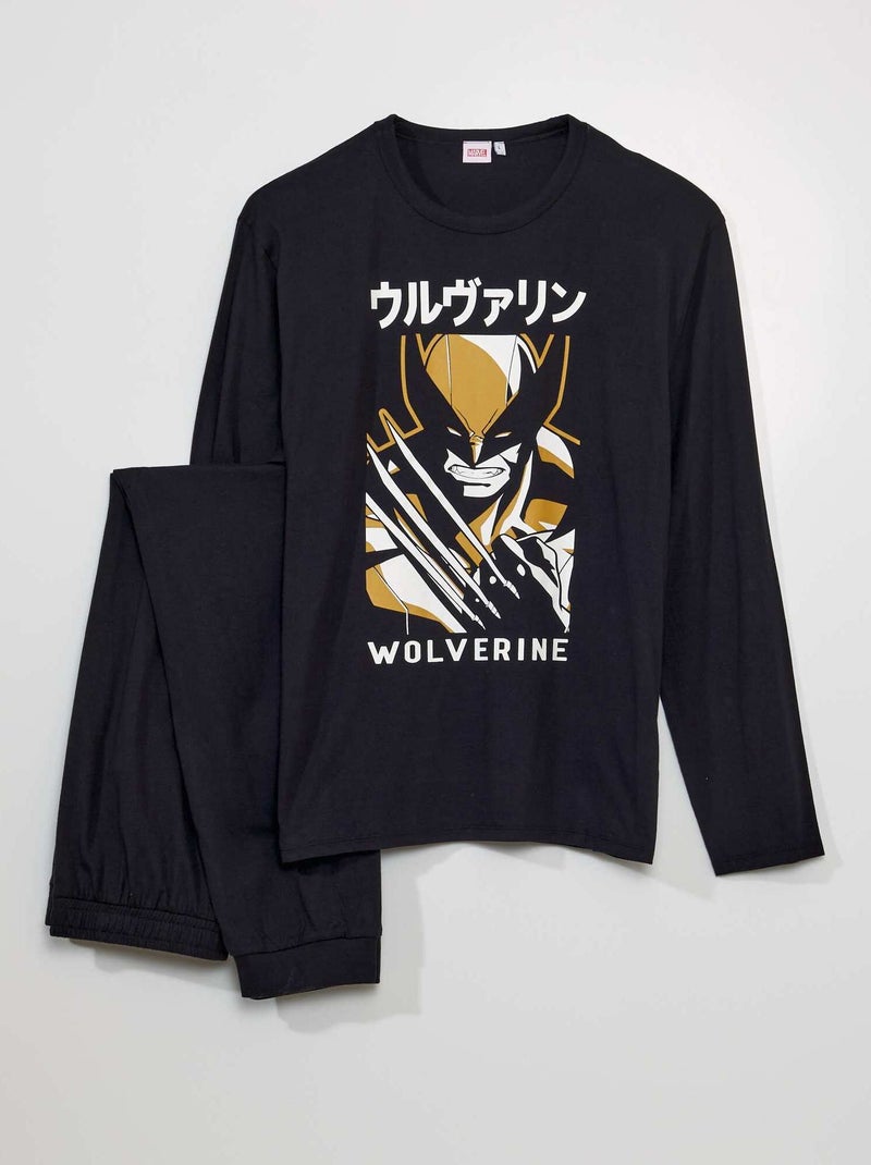 Pyjama 'Wolverine' - 2-delig ZWART - Kiabi