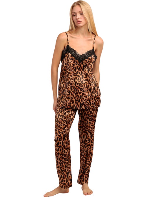 Pyjamabroek effen hemdje skin luxe - Kiabi Pyjamabroek effen hemdje skin luxe - Kiabi