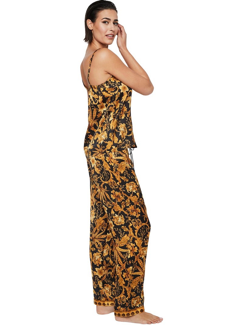 Pyjamabroek hemdje tanktop p117 acanthus Zwart - Kiabi