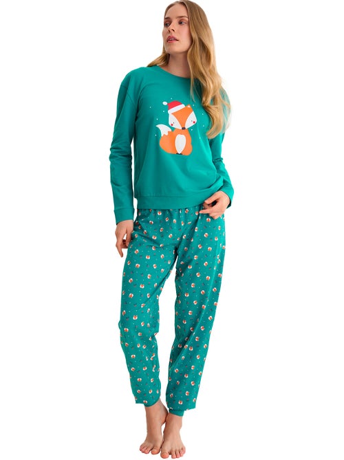 Pyjamabroek jogger top m lang foxy - Kiabi