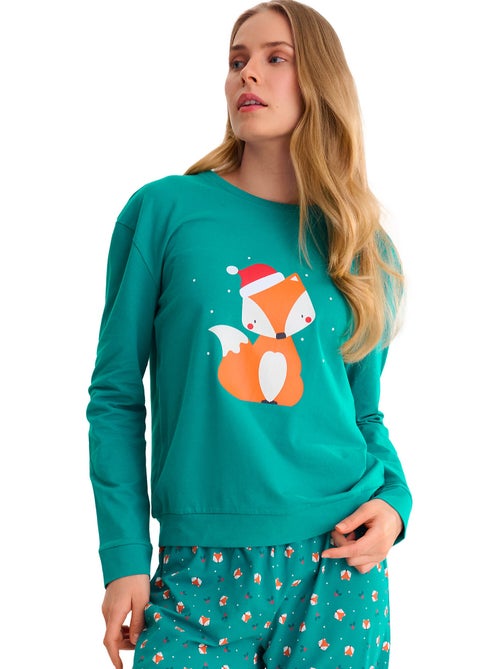 Pyjamabroek jogger top m lang foxy - Kiabi