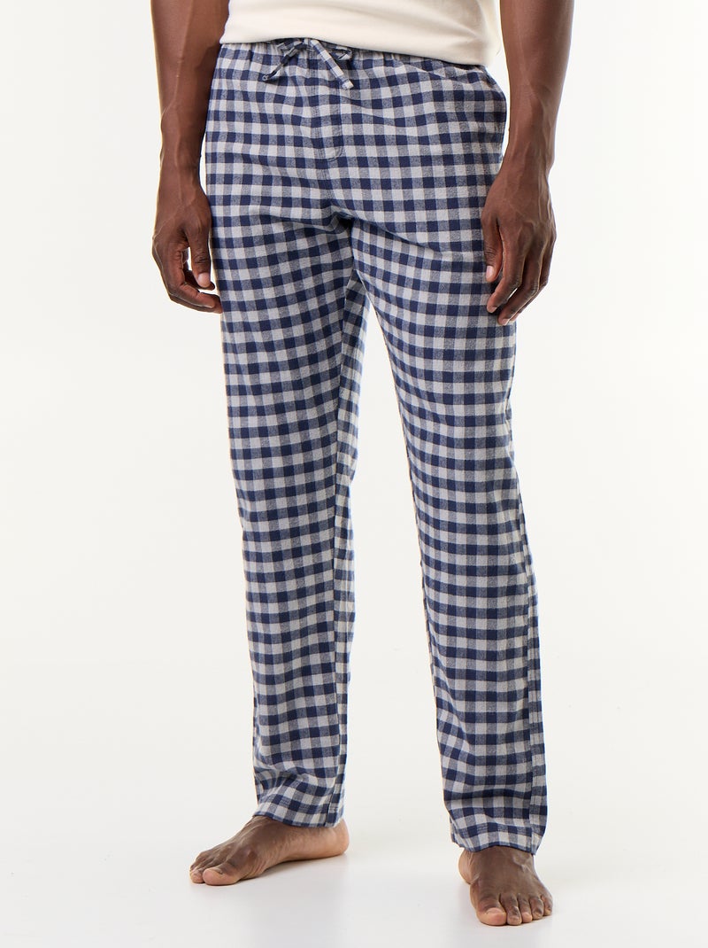Pyjamabroek met 2 zakken Blauw - Kiabi
