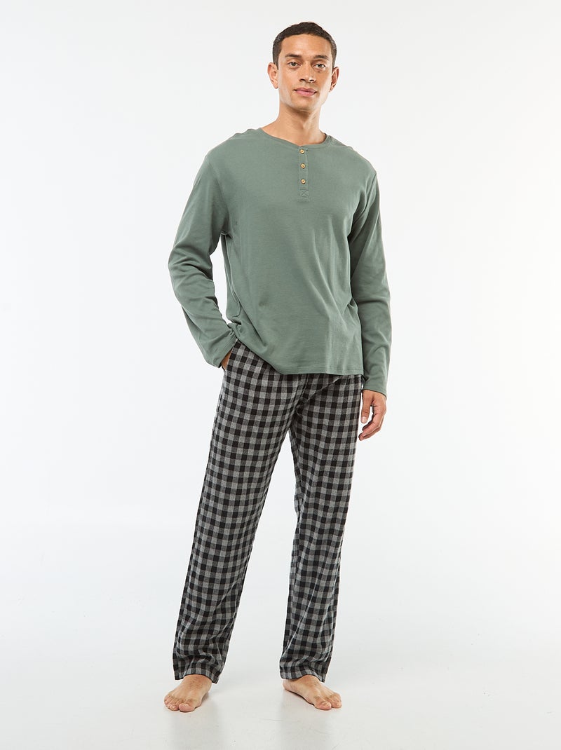 Pyjamabroek met 2 zakken Zwart - Kiabi