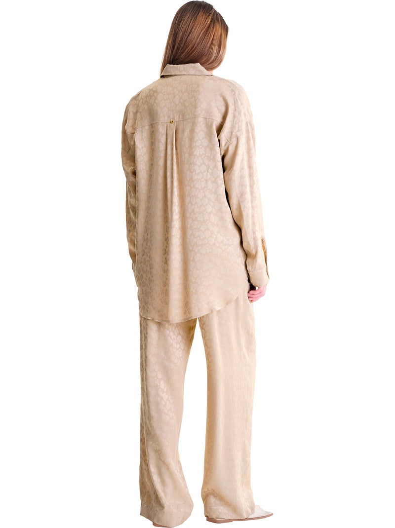 Pyjamabroek met lange broek talena Beige - Kiabi