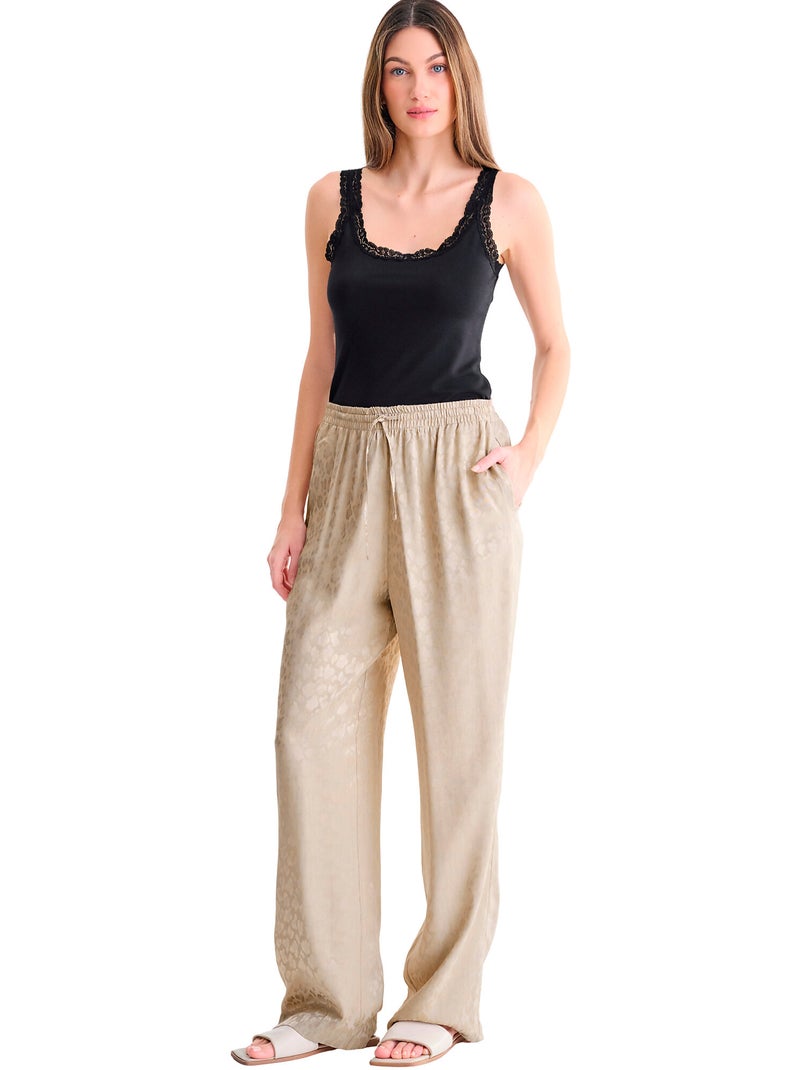 Pyjamabroek met lange broek talena Beige - Kiabi