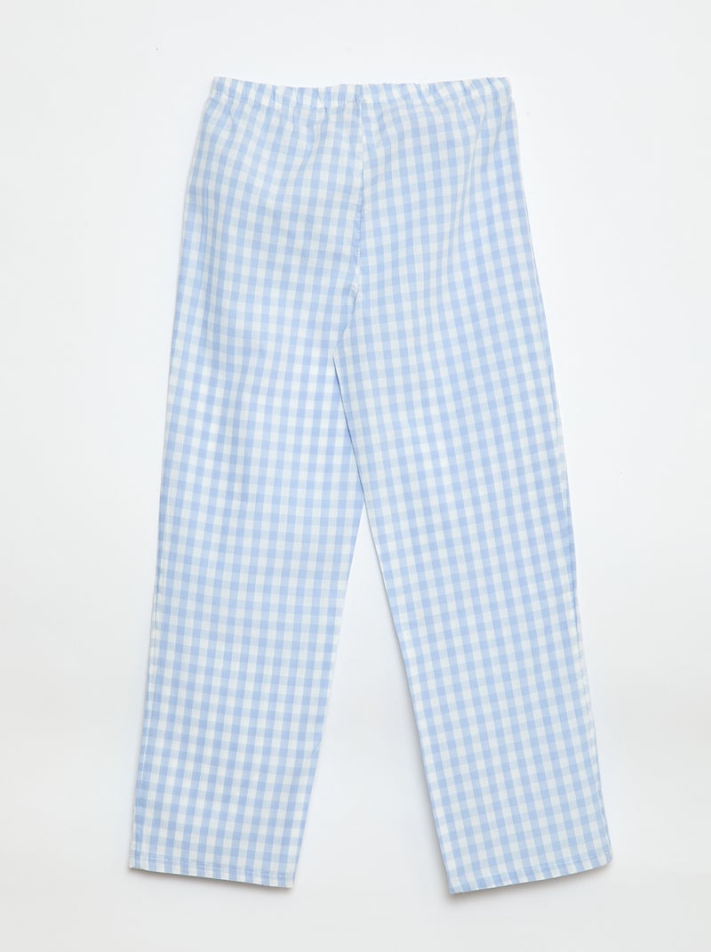 Pyjamabroek met motief Blauw - Kiabi