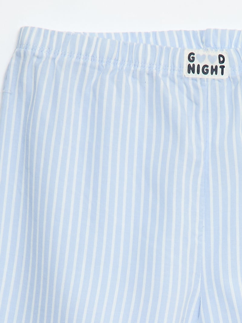 Pyjamabroek met motief Blauw - Kiabi