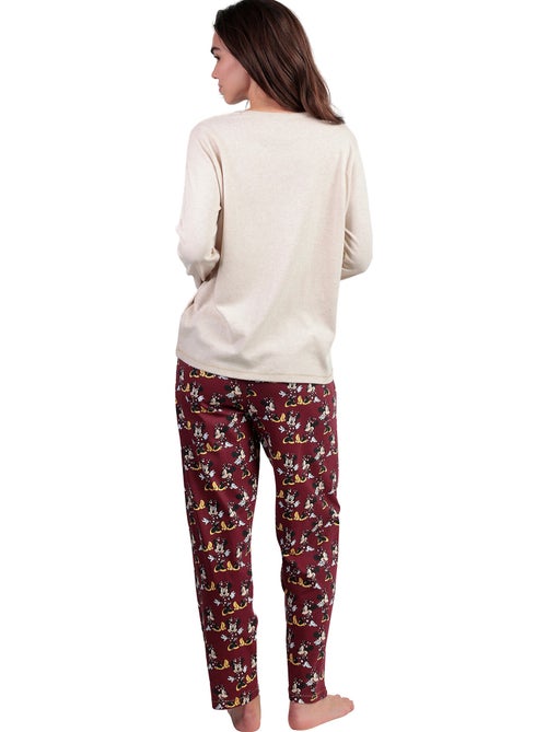 Pyjamabroek polo lange mouwen minnie mouse disney - Kiabi