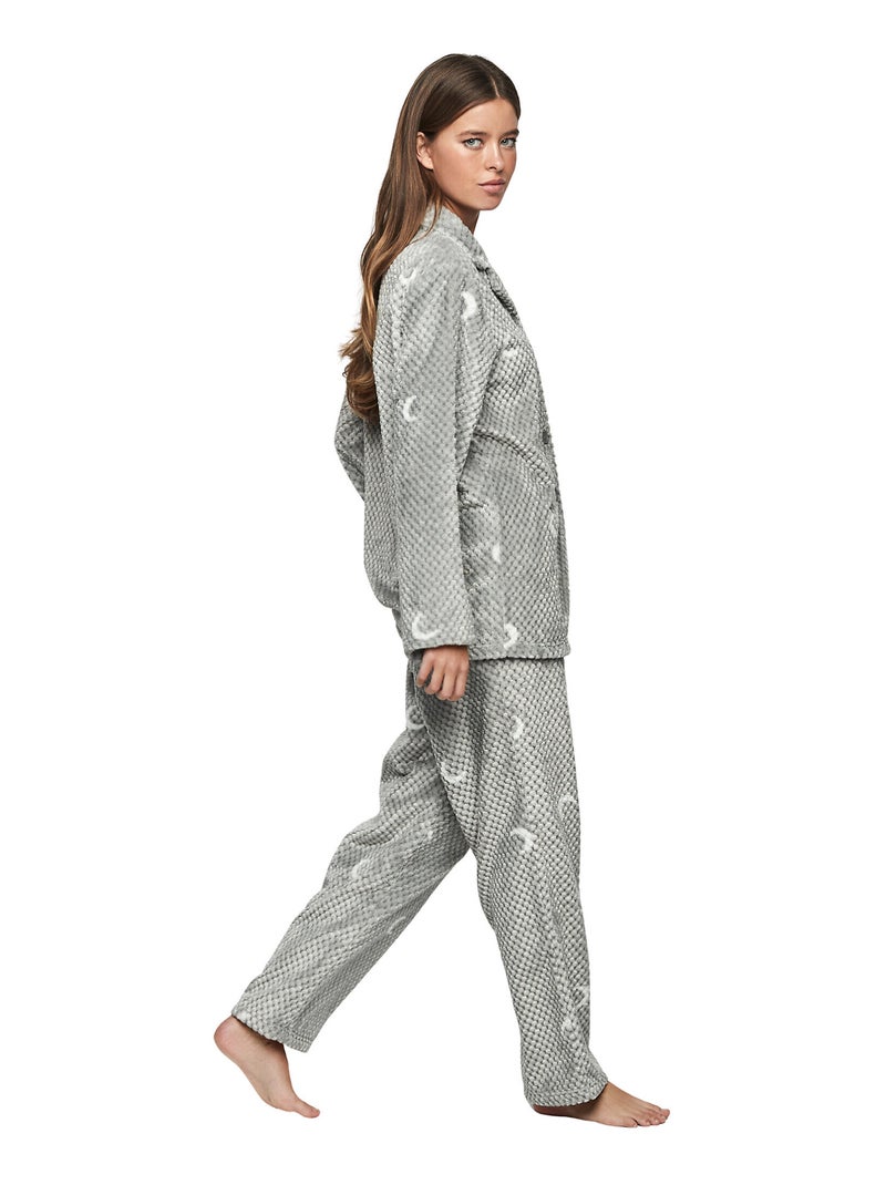 Pyjamabroek shirt lange mouwen p112 etoile de soir Grijs - Kiabi