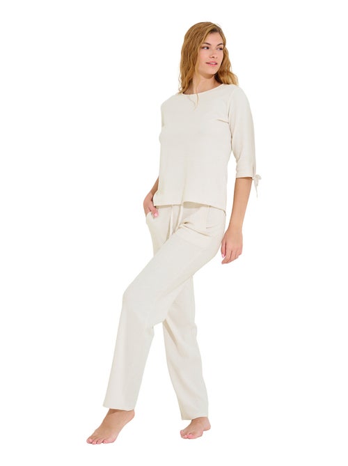 Pyjamabroek top driekwart mouwen freely - Kiabi Pyjamabroek top driekwart mouwen freely - Kiabi