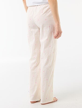 Pyjamabroek van katoenvoile met print