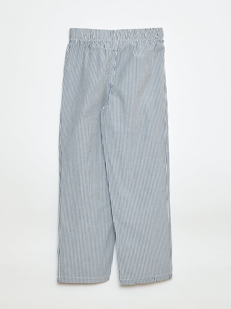 Pyjamabroek van popeline Blauw - Kiabi