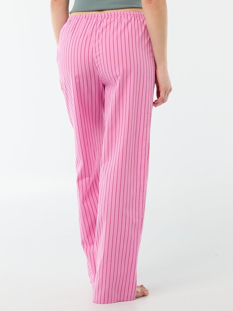 Pyjamabroek van popeline Rose - Kiabi