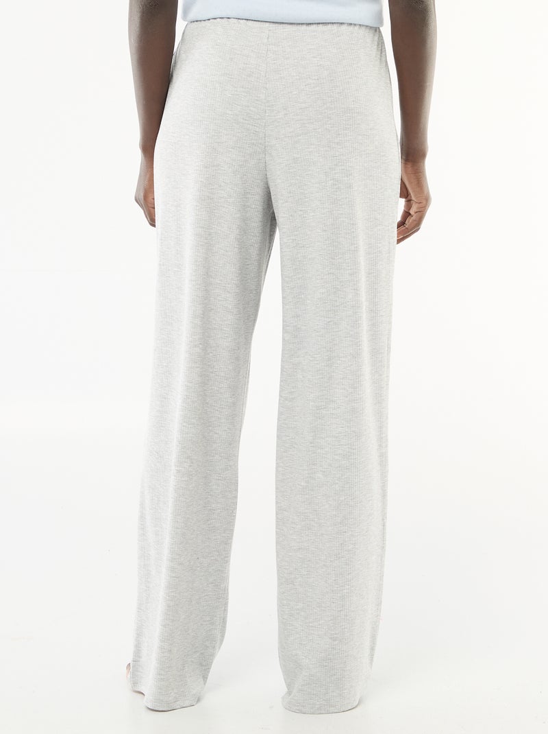 Pyjamabroek van stretchjersey Grijs - Kiabi