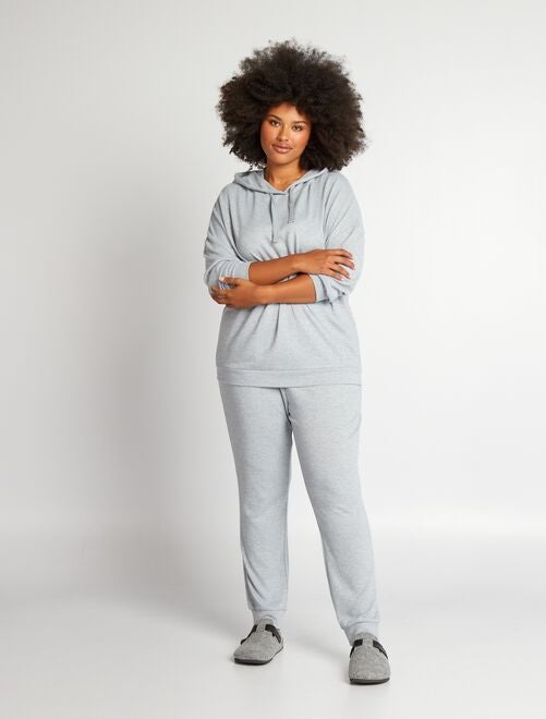 Pyjamabroek van zacht tricot - Joggingbroek - Kiabi