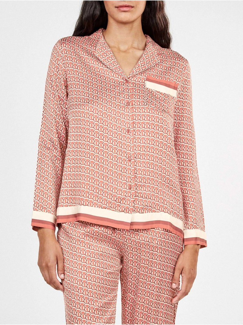 Pyjamajasje met bedrukt monogram Roze - Kiabi