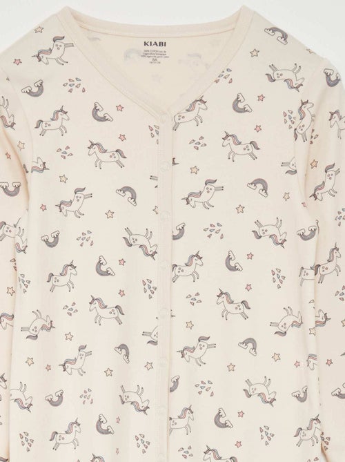 Pyjamapak met drukknoopsluiting - So Easy - Kiabi