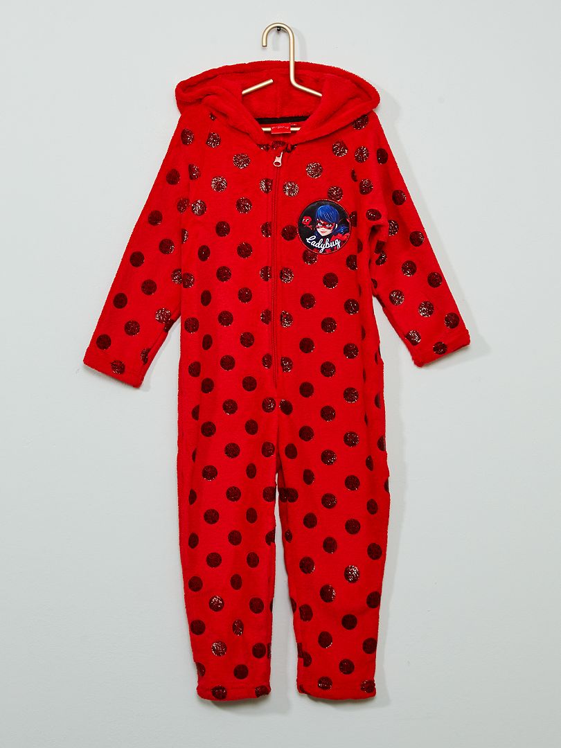 Pyjamapak met kap 'Miraculous' rood - Kiabi