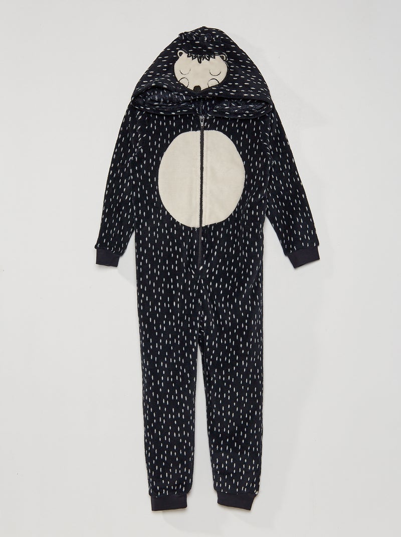 Pyjamapak met leuke capuchon GRIJS - Kiabi