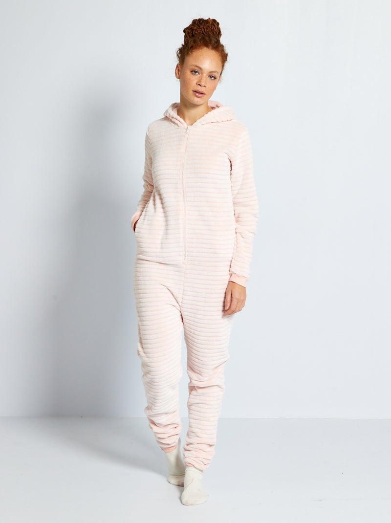 Pyjamapak van fleece roze - Kiabi