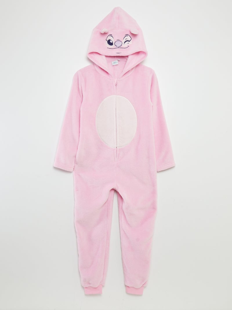 Pyjamapak van fleece 'Stitch' ROSE - Kiabi