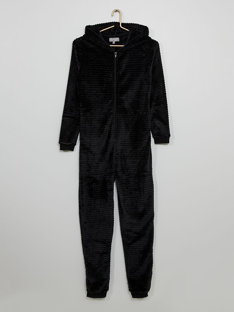 Pyjamapak van fleece zwart - Kiabi