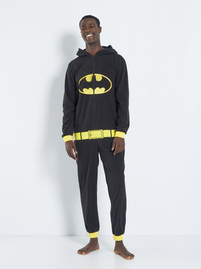Pyjamapak van fleecestof 'Batman' ZWART - Kiabi