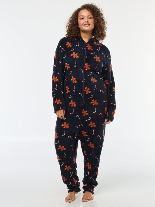 Pyjamapak van fleecestof let kerstmotief - 2-delig - Kiabi