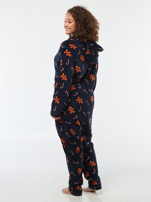 Pyjamapak van fleecestof let kerstmotief - 2-delig - Kiabi