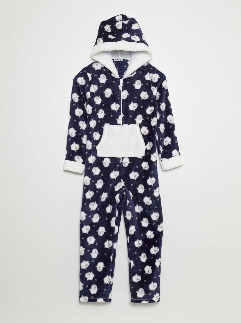 Pyjamapak van fleecestof PAARS - Kiabi