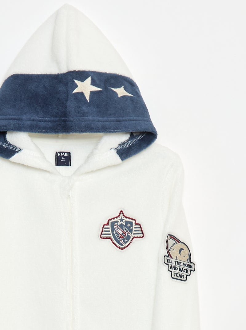 Pyjamapakje met capuchon Wit - Kiabi