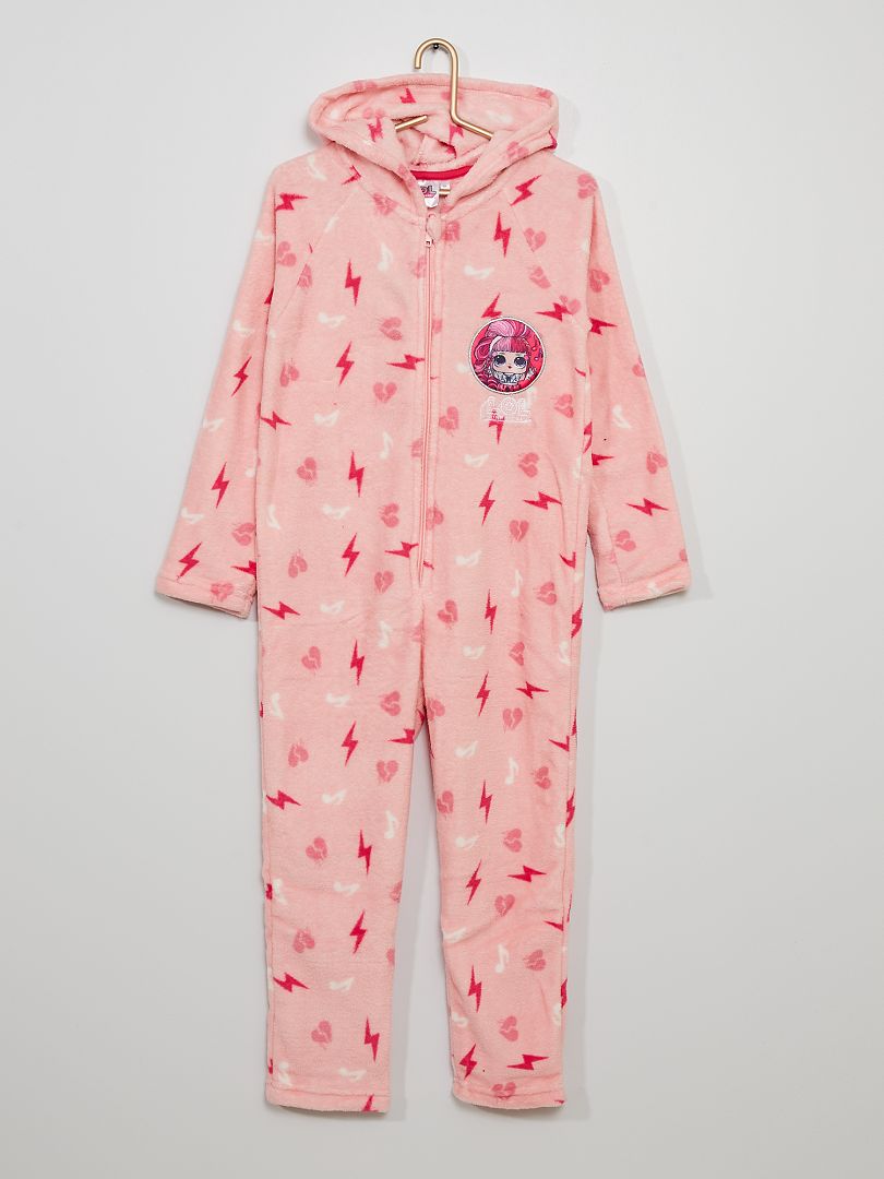 Pyjamapakje van fleece met LOL-surprise-print roze - Kiabi