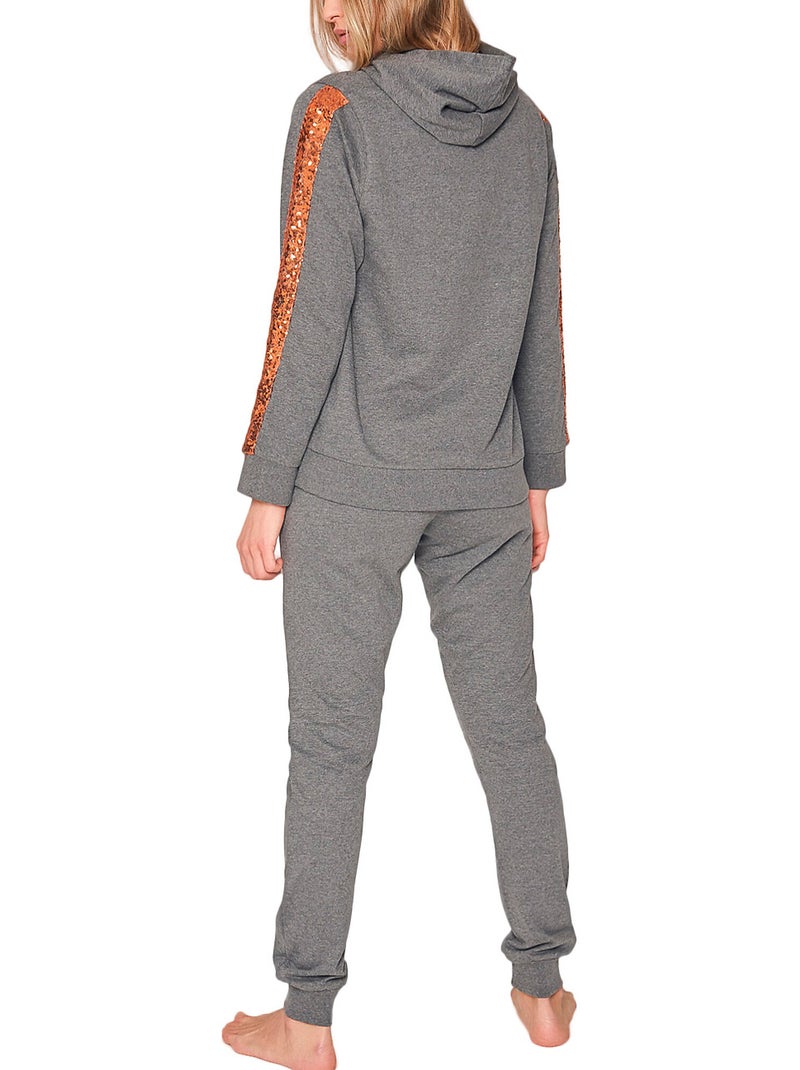 Pyjama's homewear broek sweat capuchon bright Grijs - Kiabi
