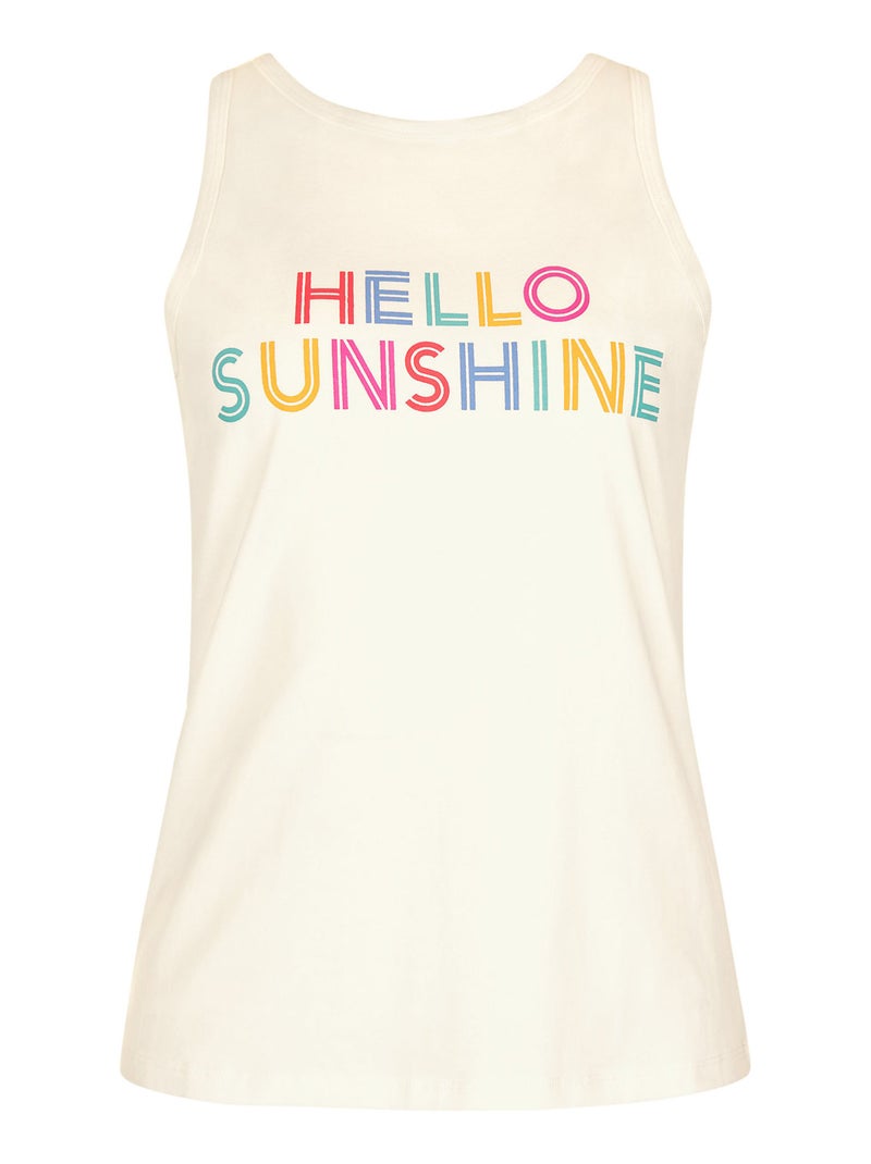 Pyjama's loungewear shorts tanktop SUMMER Ecru - Kiabi